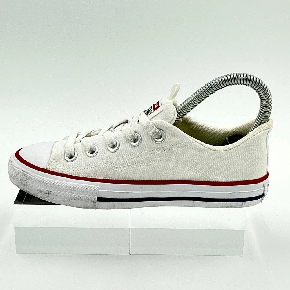 Converse Size 1 Youth Sneaker White Canvas Low Top All Star Madison Kids